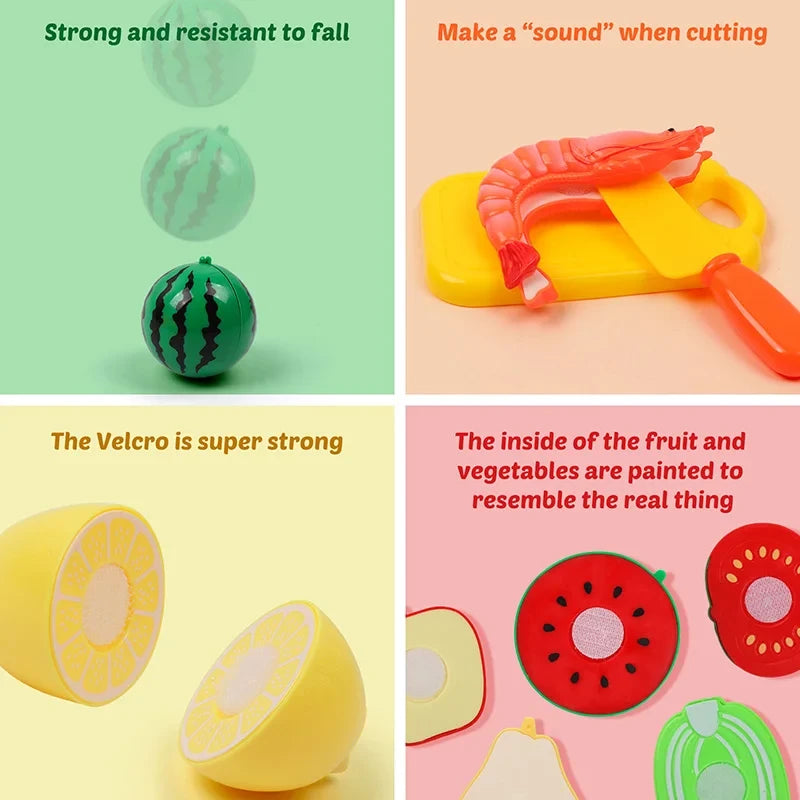 Educational Pretend Play Cutting Food Set