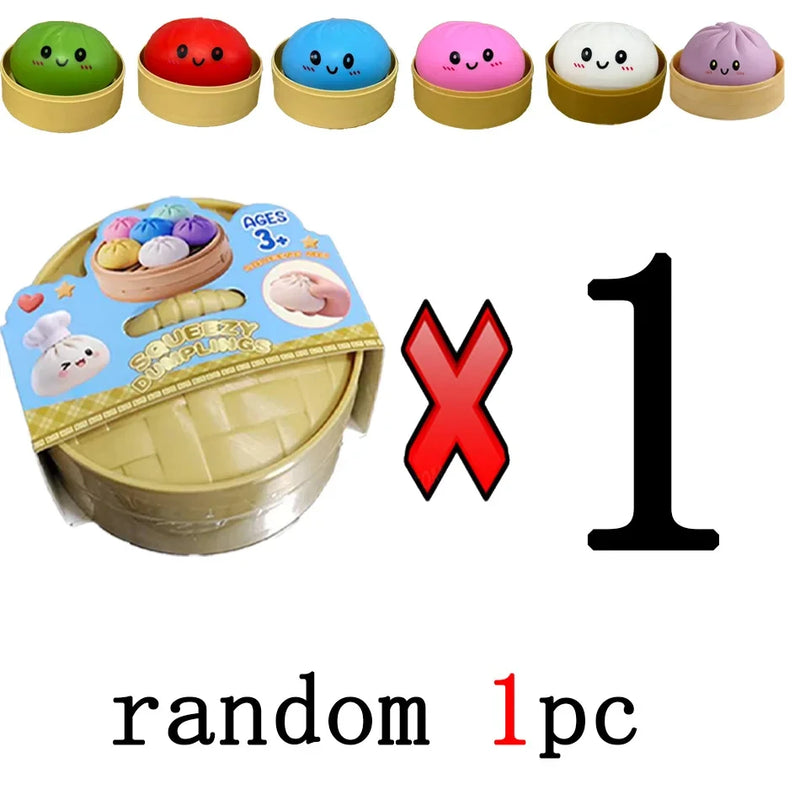Colorful Dumpling Fidget Squishy