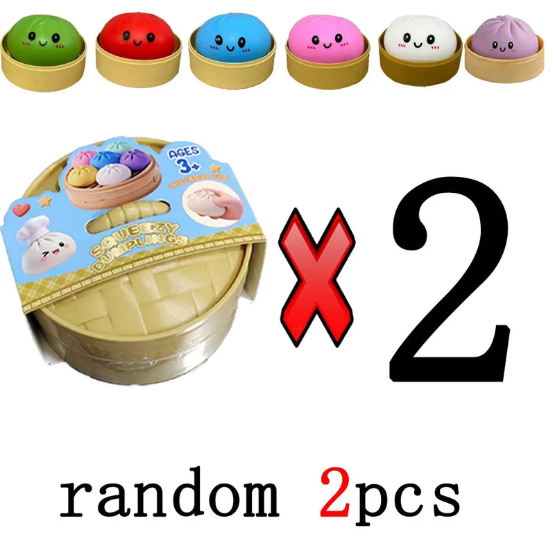 Colorful Dumpling Fidget Squishy