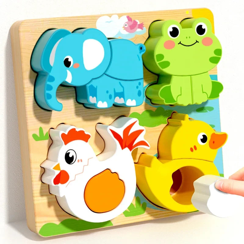 Montessori Wooden Building Blocks