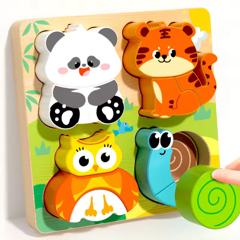 Montessori Wooden Building Blocks
