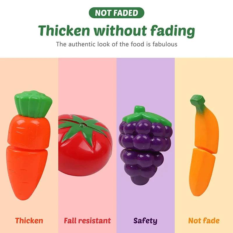 Educational Pretend Play Cutting Food Set