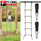 Wooden Children Climbing Rope Ladder