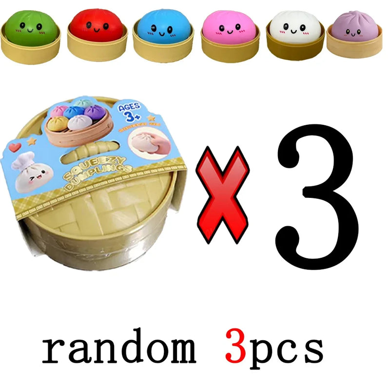 Colorful Dumpling Fidget Squishy