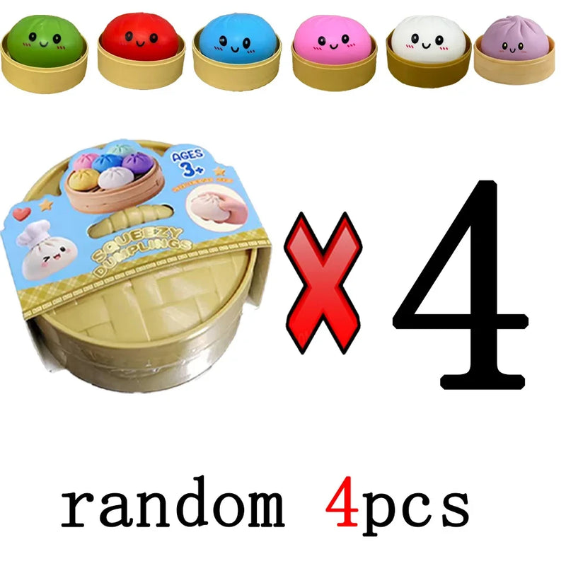 Colorful Dumpling Fidget Squishy