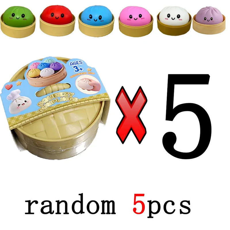 Colorful Dumpling Fidget Squishy