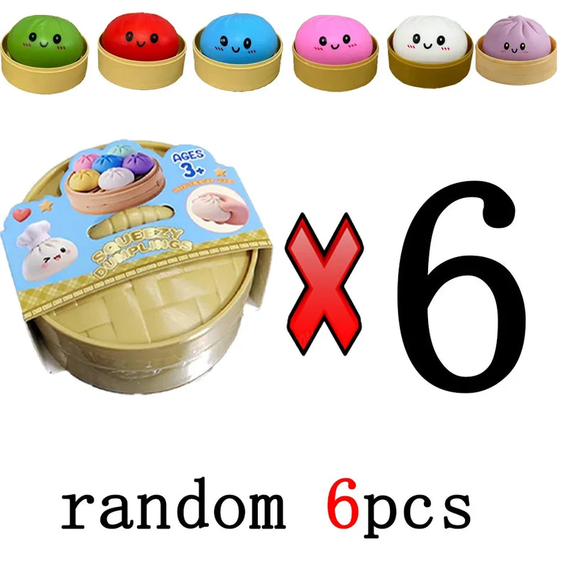 Colorful Dumpling Fidget Squishy