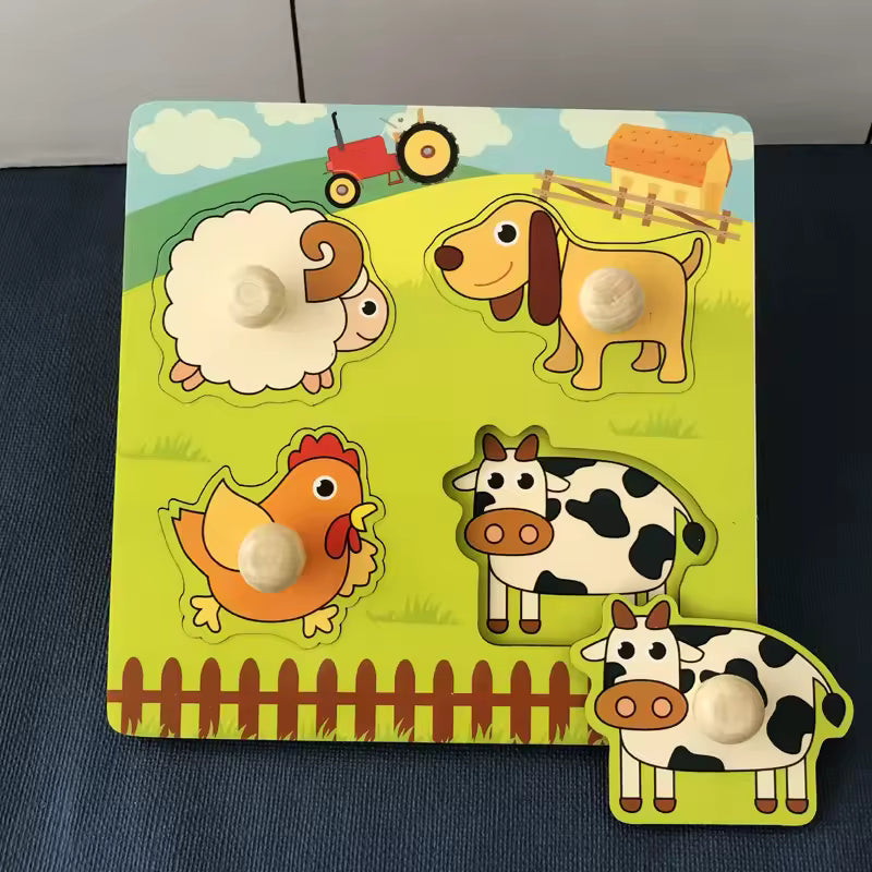Montessori Wooden Building Blocks