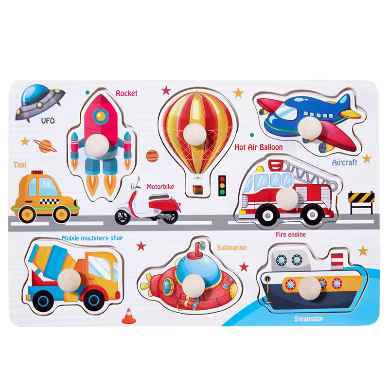 Montessori Wooden Building Blocks