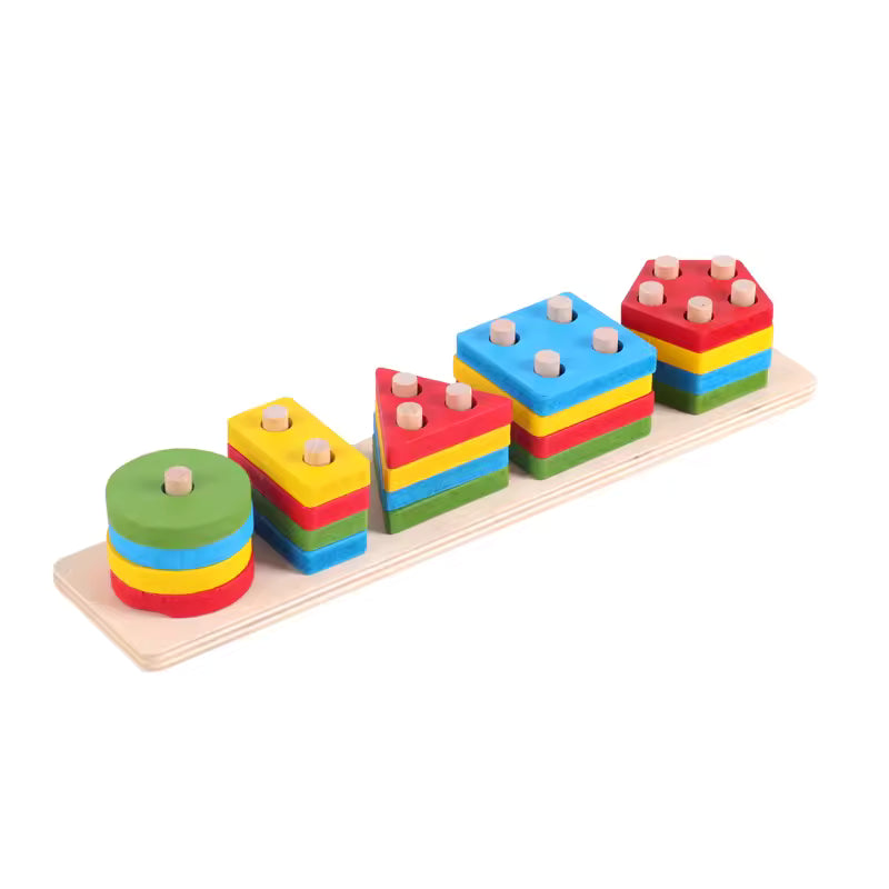 Montessori Wooden Building Blocks