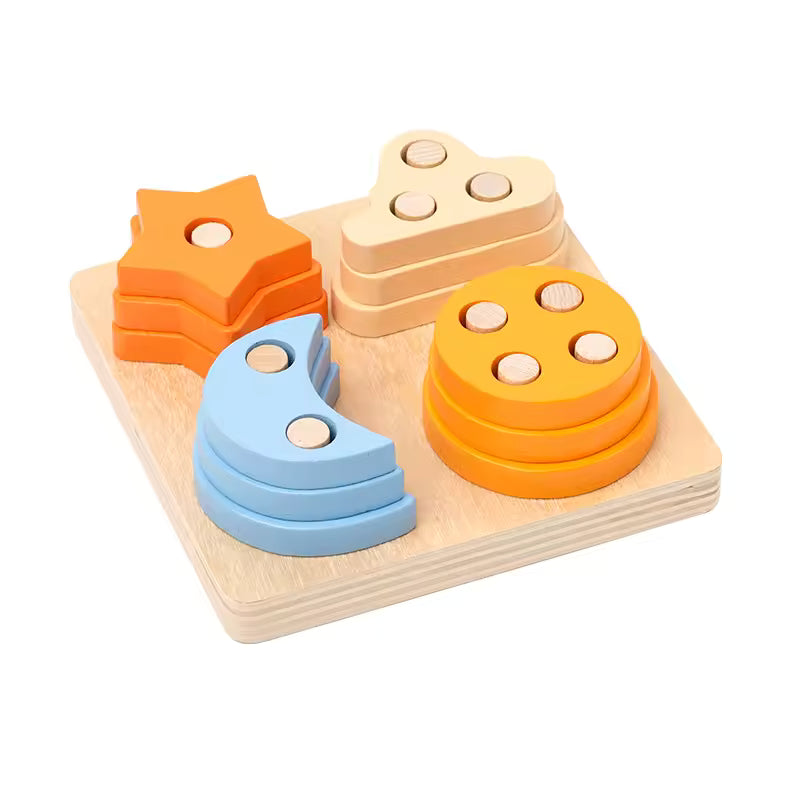 Montessori Wooden Building Blocks